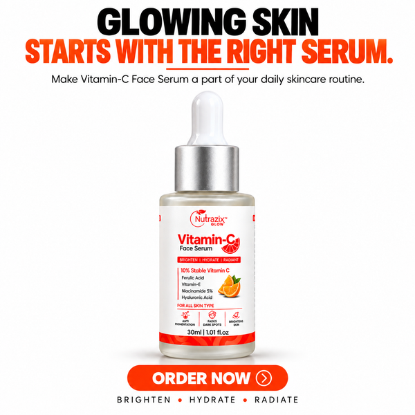 Vitamin C Face Serum 10% with Niacinamide | Nutrazix Glow